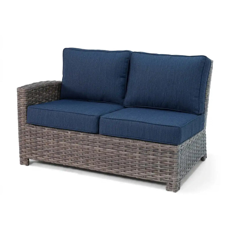 Woodridge Right Arm Loveseat Section Piece Spectrum Indigo - The Great Escape