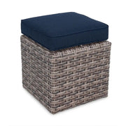 Woodridge Cube Ottoman Spectrum Indigo - The Great Escape