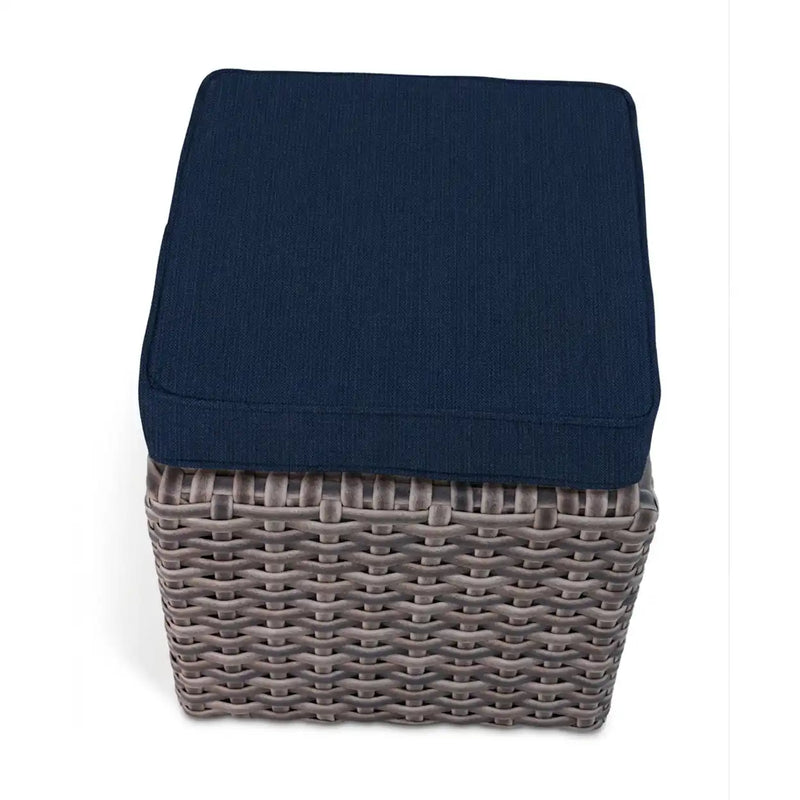 Woodridge Cube Ottoman Spectrum Indigo - The Great Escape