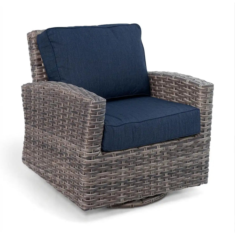 Woodridge Swivel Glider Spectrum Indigo - The Great Escape