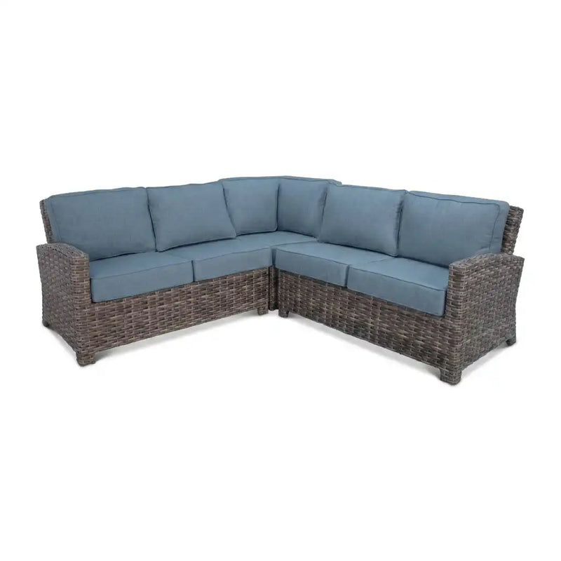 Woodridge 3 Piece Sectional Group Spectrum Denim - The Great Escape