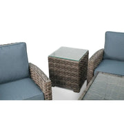Woodridge 9 Piece Sectional Conversation Chat Group Spectrum Denim - The Great Escape