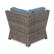 Woodridge 3 Piece Sectional Group - Spectrum Denim - The Great Escape