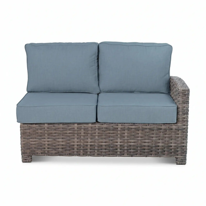 Woodridge 3 Piece Sectional Group - Spectrum Denim - The Great Escape
