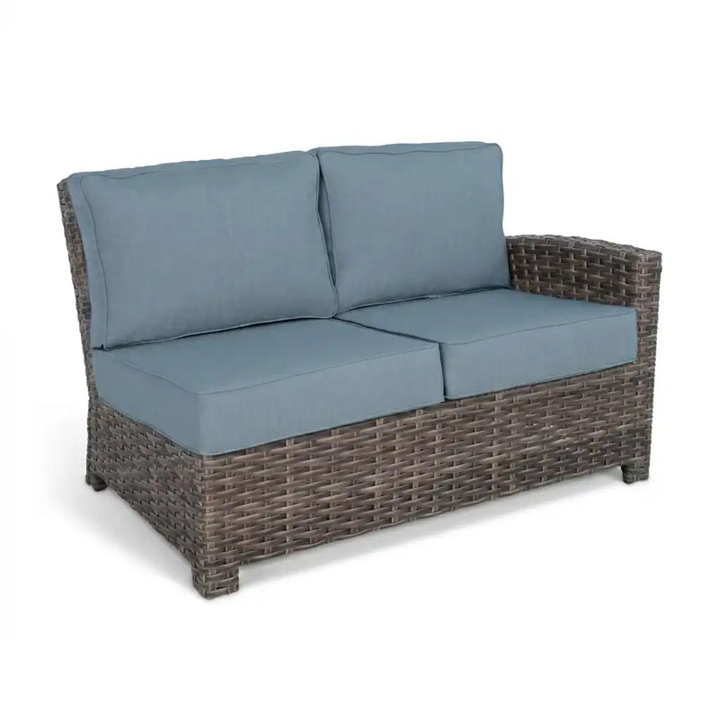 Woodridge 3 Piece Sectional Group - Spectrum Denim - The Great Escape
