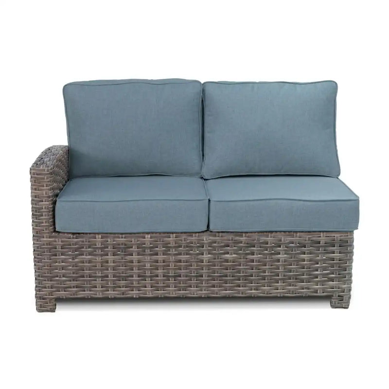 Woodridge 3 Piece Sectional Group - Spectrum Denim - The Great Escape