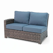 Woodridge 3 Piece Sectional Group - Spectrum Denim - The Great Escape
