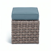 Woodridge Cube Ottoman Spectrum Denim - The Great Escape