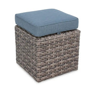 Woodridge Cube Ottoman Spectrum Denim - The Great Escape