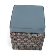Woodridge Cube Ottoman Spectrum Denim - The Great Escape