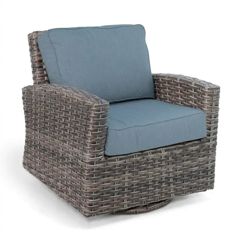 Woodridge Swivel Glider Spectrum Denim - The Great Escape