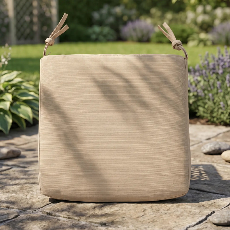 Turin Dupione Sand 3" Seat Pad - The Great Escape