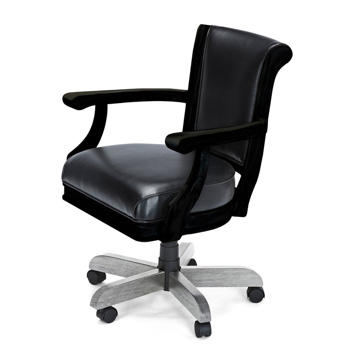 Picture of Centennial Game Chair in Black Wire Brush and Rustic Grey