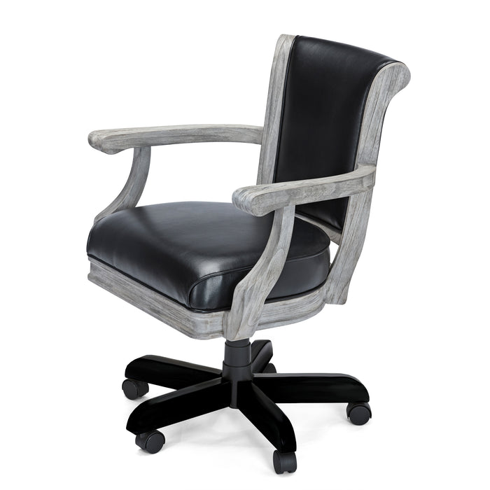 Picture of Centennial Game Chair in Rustic Grey and Black Wire Brush