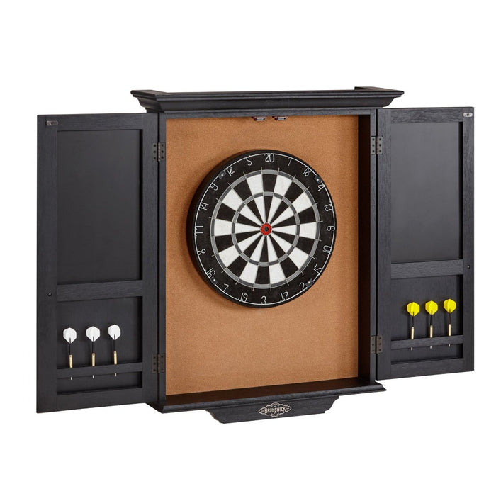 Picture of Dart Board Cabinet in Black Wire Brush