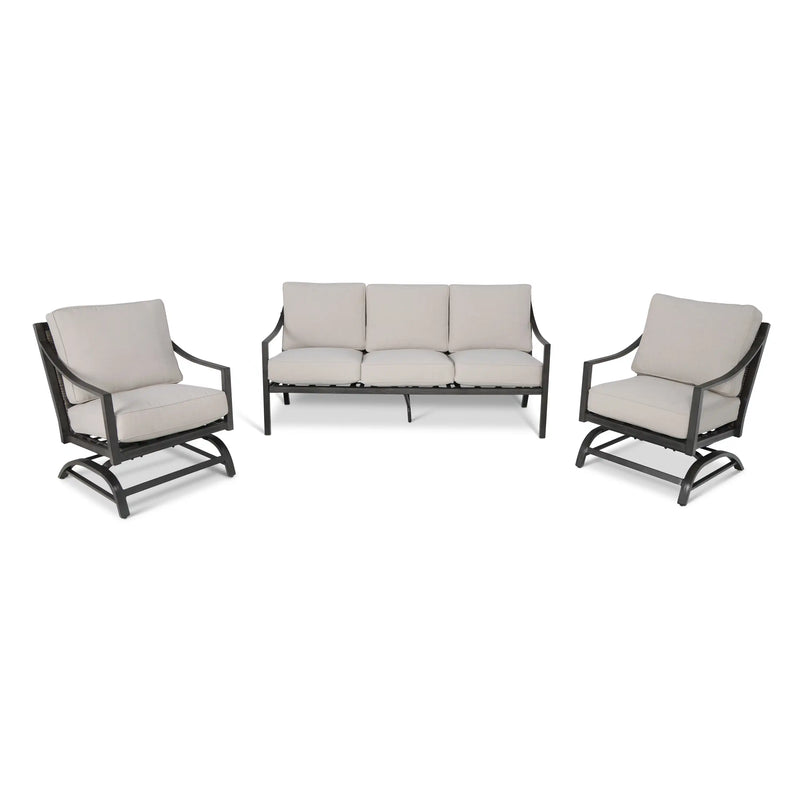 Drake Aluminum Woven 3 Piece Sofa Group - The Great Escape