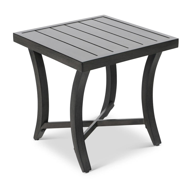Drake Aluminum 24" Square Aluminum Slat End Table-  The Great Escape