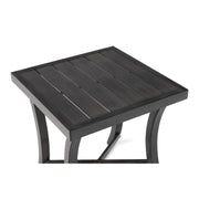 Drake Aluminum 24" Square Aluminum Slat End Table-  The Great Escape