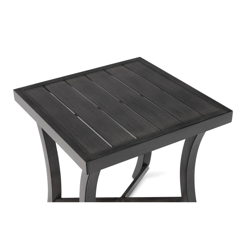 Drake Aluminum 24" Square Aluminum Slat End Table-  The Great Escape