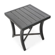 Drake Aluminum 24" Square Aluminum Slat End Table-  The Great Escape