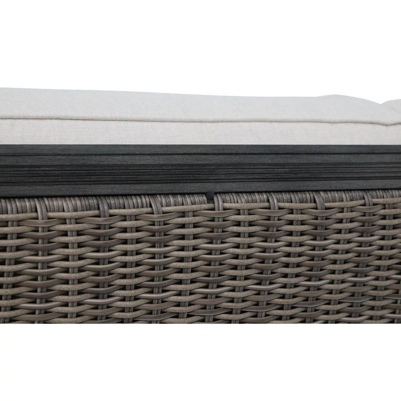 Drake Aluminum Woven Cushioned Sofa - The Great Escape