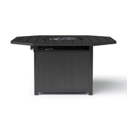 Drake 47" Hexagon Aluminum Slat Firepit - The Great Escape
