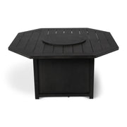 47" Hexagon Aluminum Slat Firepit - The Great Escape