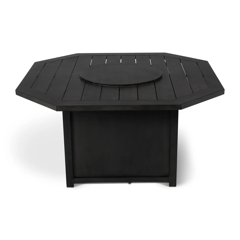 47" Hexagon Aluminum Slat Firepit - The Great Escape