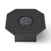 Drake 47" Hexagon Aluminum Slat Firepit - The Great Escape