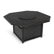 47" Hexagon Aluminum Slat Firepit - The Great Escape