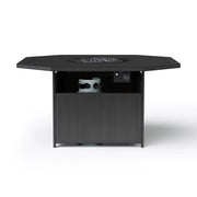 Drake 47" Hexagon Aluminum Slat Firepit - The Great Escape