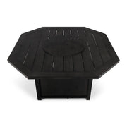 47" Hexagon Aluminum Slat Firepit - The Great Escape