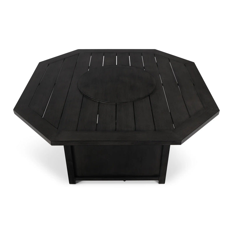 47" Hexagon Aluminum Slat Firepit - The Great Escape