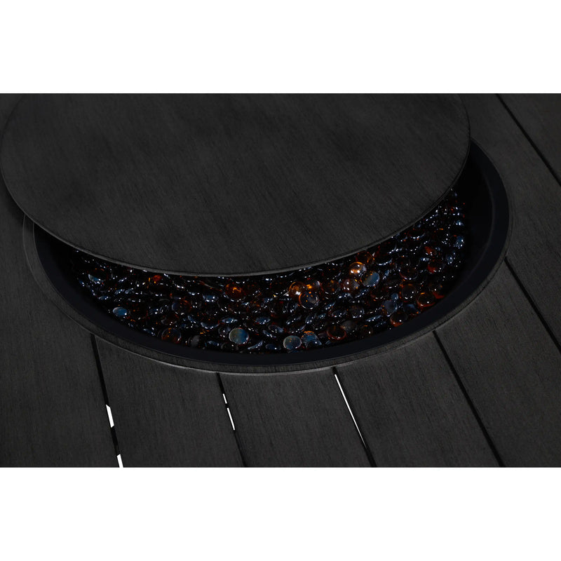 47" Hexagon Aluminum Slat Firepit - The Great Escape