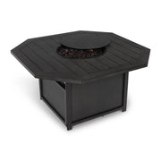 47" Hexagon Aluminum Slat Firepit - The Great Escape