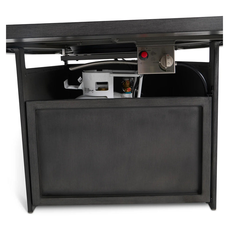 47" Hexagon Aluminum Slat Firepit - The Great Escape