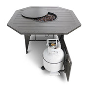 47" Hexagon Aluminum Slat Firepit - The Great Escape