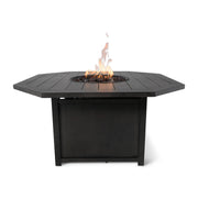 47" Hexagon Aluminum Slat Firepit - The Great Escape