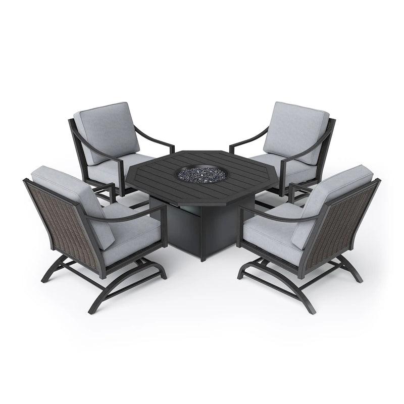 Drake 5 Piece Firepit Chat Group - The Great Escape