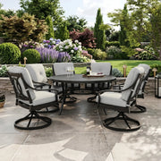 Estate 7 Piece Cushioned Dining Group - The Great Escape