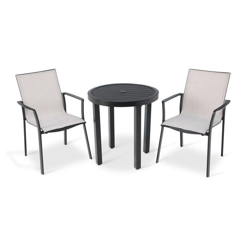 Mila Grey Sling 3 Piece Bistro Group - The Great Escape