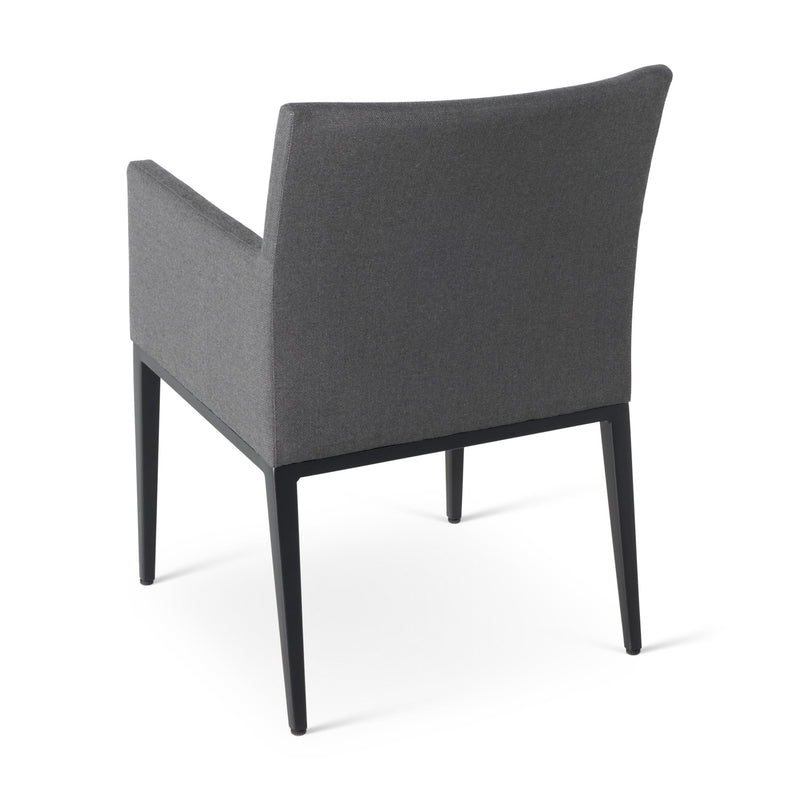 Capri Logan Graphite Cushioned Dining Chair - The Great Escape
