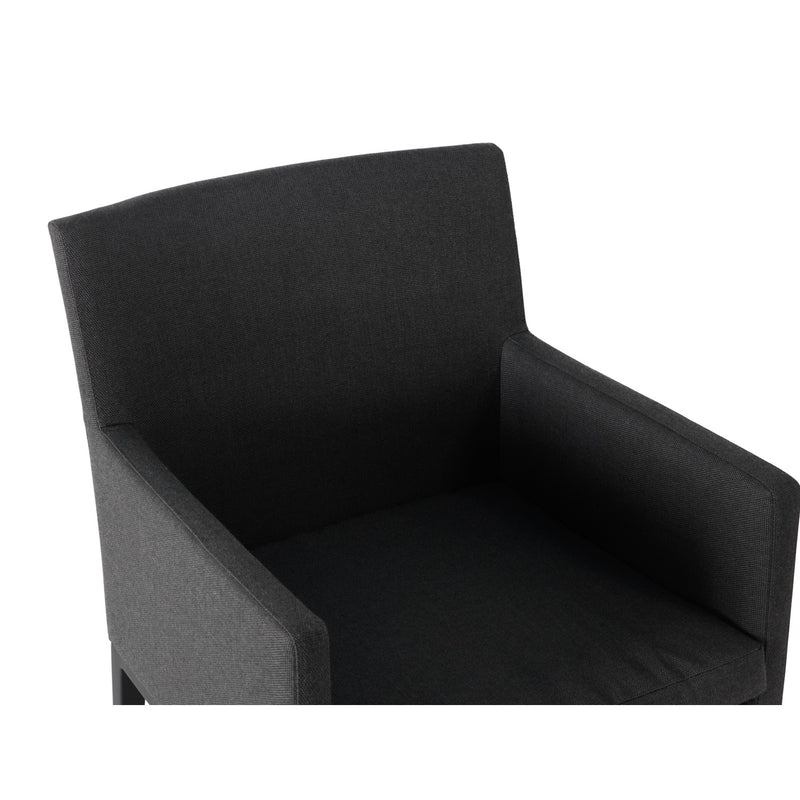 Capri Logan Graphite Cushioned Dining Chair - The Great Escape