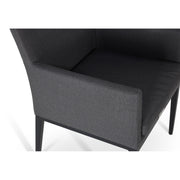 Capri Logan Graphite Cushioned Dining Chair - The Great Escape