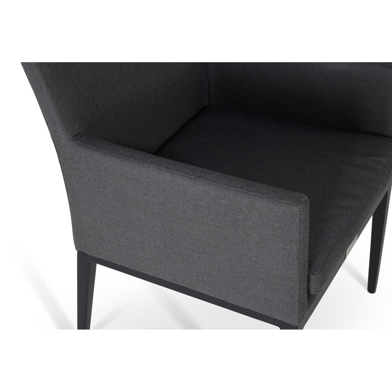 Capri Logan Graphite Cushioned Dining Chair - The Great Escape