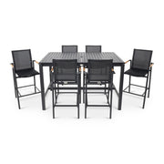 Capri Sling 7 Piece Bar Height Group - The Great Escape
