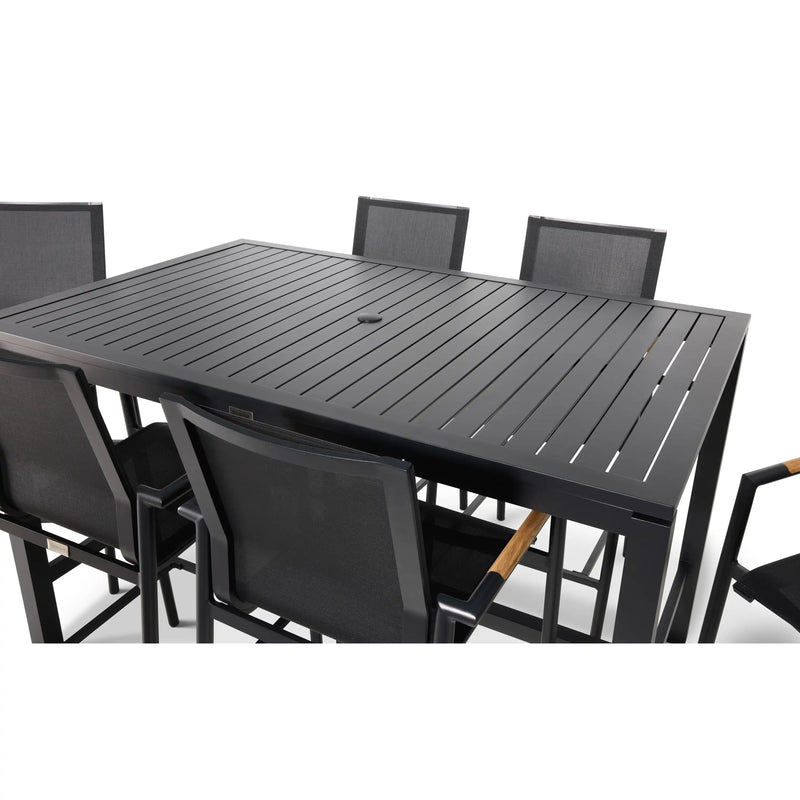 Capri Sling 7 Piece Bar Height Group - The Great Escape