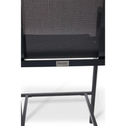 Capri Sling Teak Accent Arm Barstool - The Great Escape