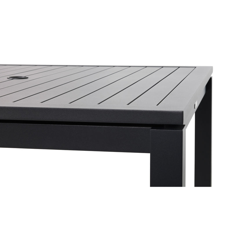 Capri 42" Square Aluminum Slat Dining Table - The Great Escape