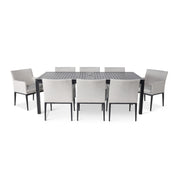 Mila 9 Piece Upholstered Dining Group - The Great Escape